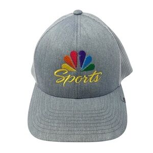 110 One Ten NBC Sports Baseball Hat Embroidered Gray Flex Fit
